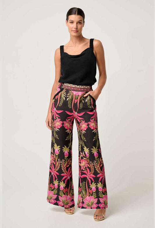 Reversible Black Cami Top – Soft Cupro Camisole with Cowl Neck and V-Neck Options for Women 1